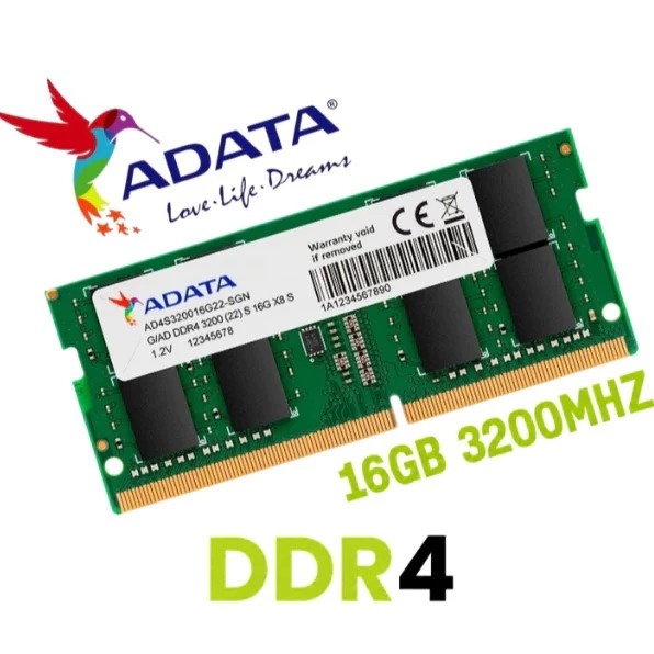 Memoria Ram DDR4 16GB 3200MHZ 2666MHZ para Notebook Adata/Smart/Zelia/Samsung SO