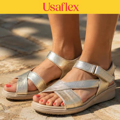 Sandália Usaflex Anatômica Feminina Anabelinha AM16003