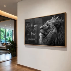 Quadro Religioso Aquele Que Te Guarda Não Dorme Salmos 121:3 Decorativo Sala Quarto Escritório
