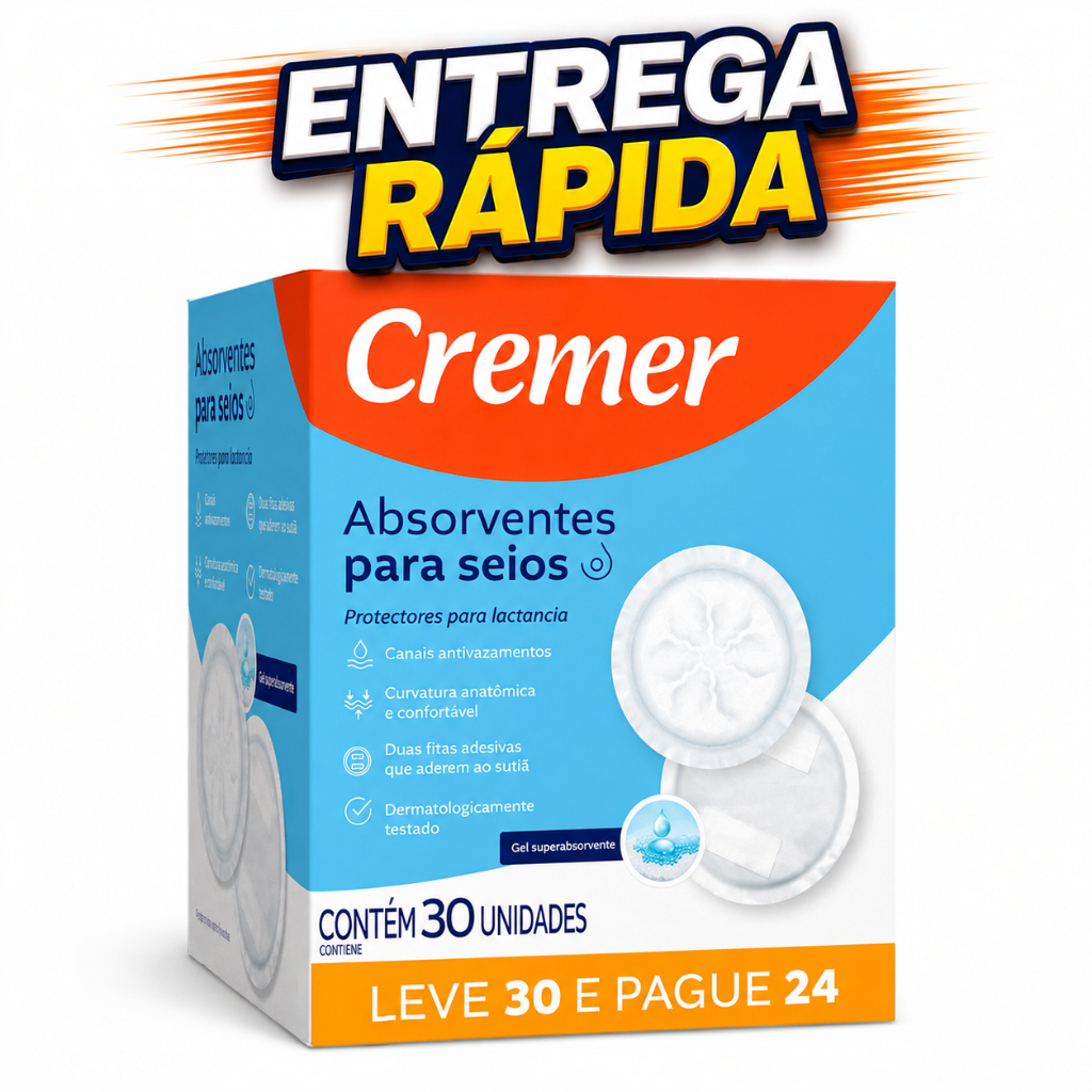 Absorvente Para Seios Cremer Leve 30 Pague 24