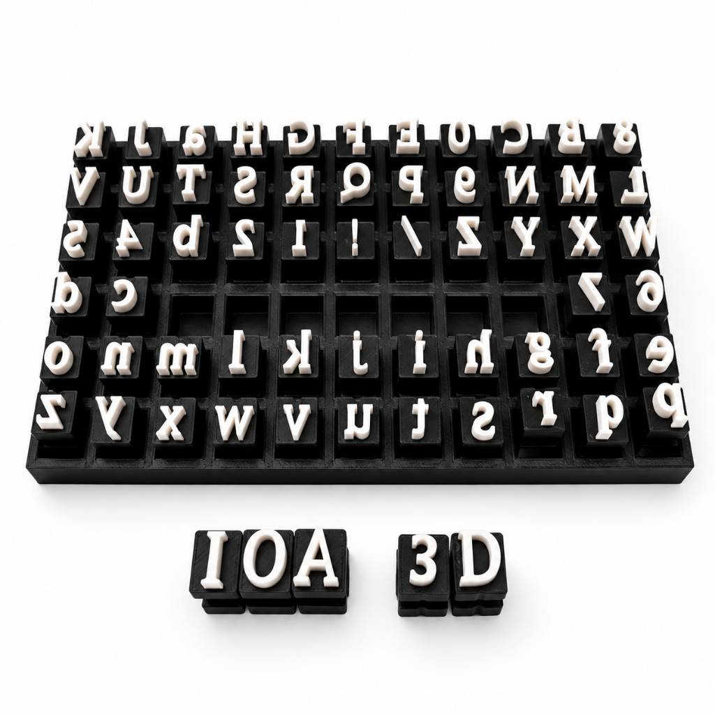 Kit Carimbo Alfabeto 57 Letras 2cm Removíveis Biscoito Confeitaria Cerâmica Fria Argila — imagem 2 de 2