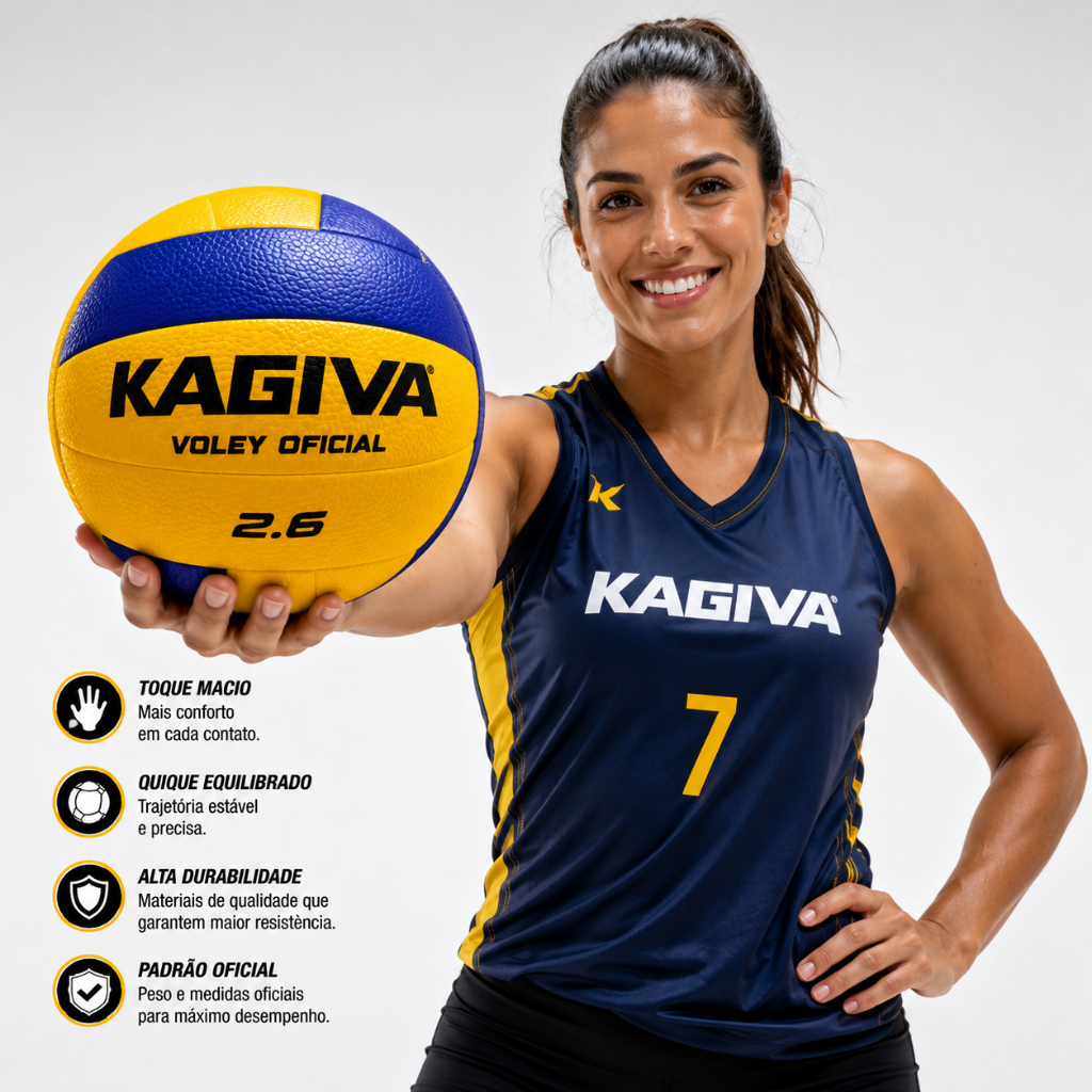 Bola de Vôlei Oficial Kagiva 2.6