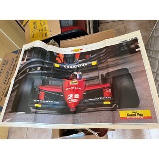GRID - Poster Gigante GP de Mônaco - nº 937 - Alain Prost e carro Fórmula 1 Ferrari
