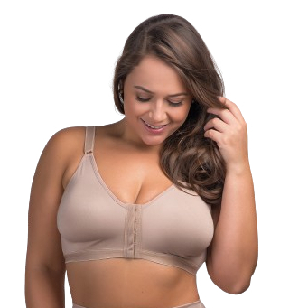 Sutiã reforçado sem bojo com abertura frontal Plus Size Tam. 46 ao 56