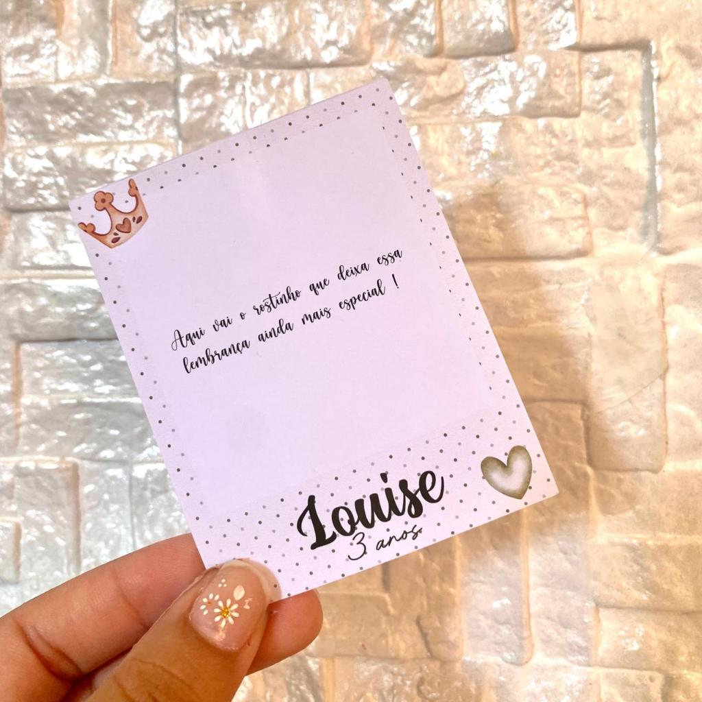 Kit Polaroids A Princesa e o Sapo Personalizada Lembrancinha de Festa Infantil Aniversário