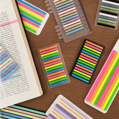 Notas adesivas stick note flags fininho marcador de página