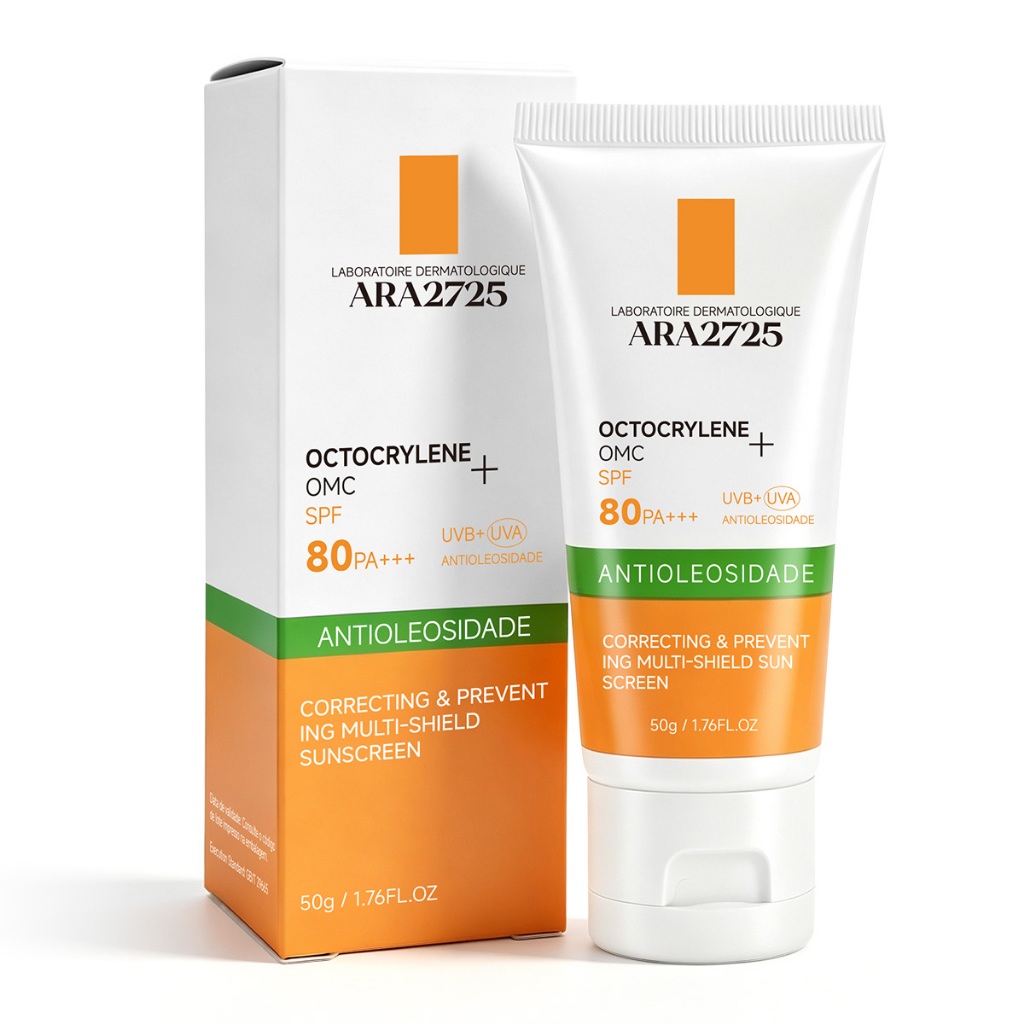 Protetor Solar Facial FPS 80 Anthelios Airlicium Antioleosidade com Base Efeito Matte Sunless 50g