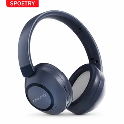 Fone de Ouvido Gamer SPOETRY T580 Bluetooth - Leve e Dobrável CONFORTO INCRÍVEL Mic Anti-Ruído - Perfeito para Jogos