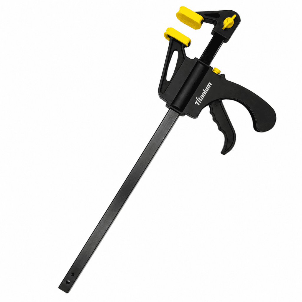 Grampo Sargento de Aperto Rápido 24 Pol 61cm para Marcenaria Carpintaria Titanium Platina
