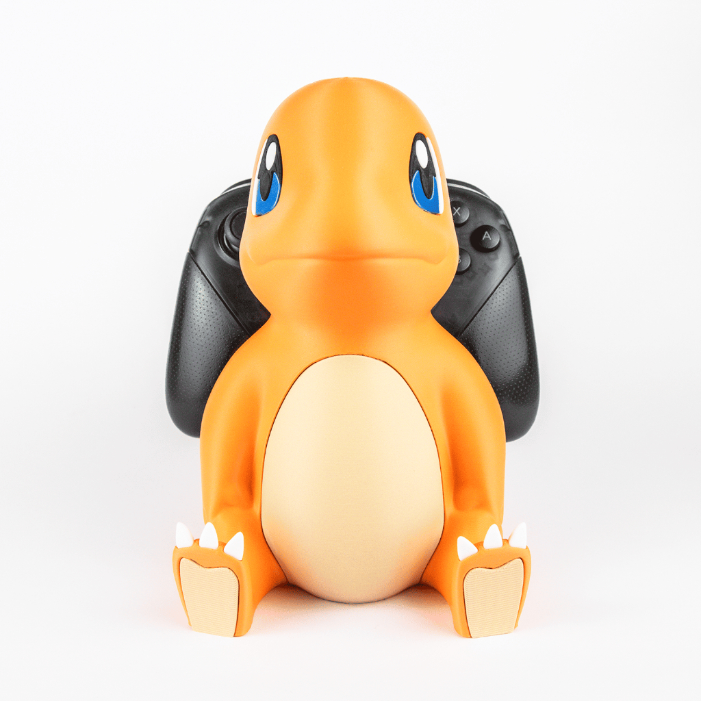 Suporte para Controle Pokémon Charmander Sentado Action Figure | PS5, PS4, Xbox e Nintendo Switch Pro Controller