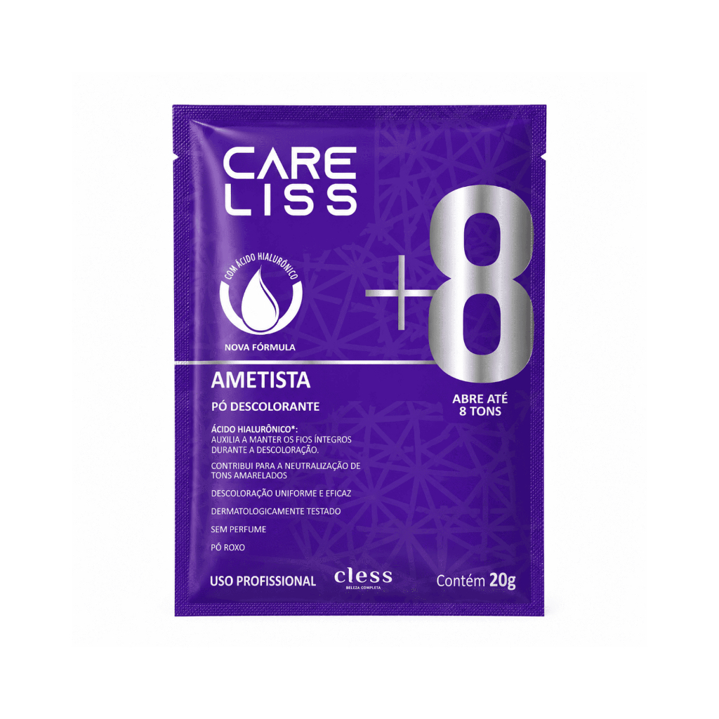 Pó Descolorante Capilar Ametista 8 Tons Care Liss 20g