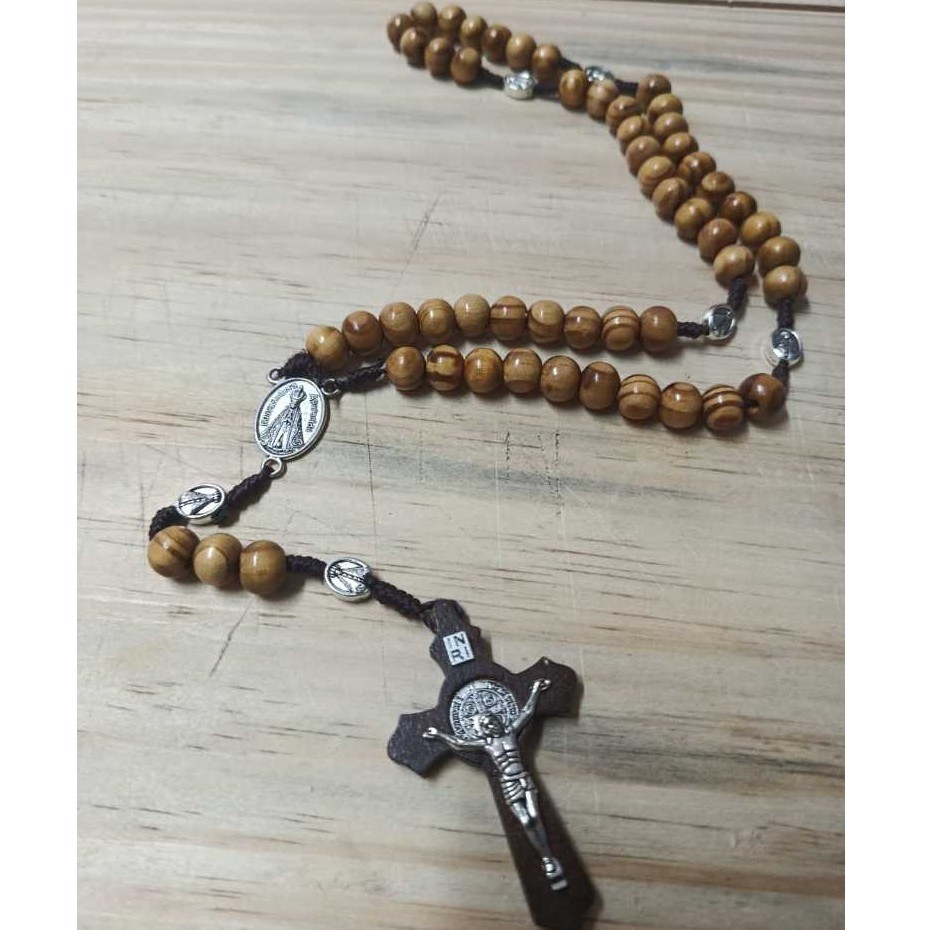 Terço de Madeira N. Sra Aparecida Excelente Qualidade Devocional Católico Fé Espitualidade