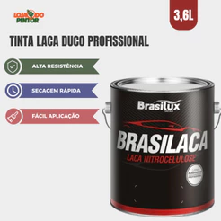 Tinta Branco Fosco Laca Duco Móveis Laqueado 3,6l - Brasilux