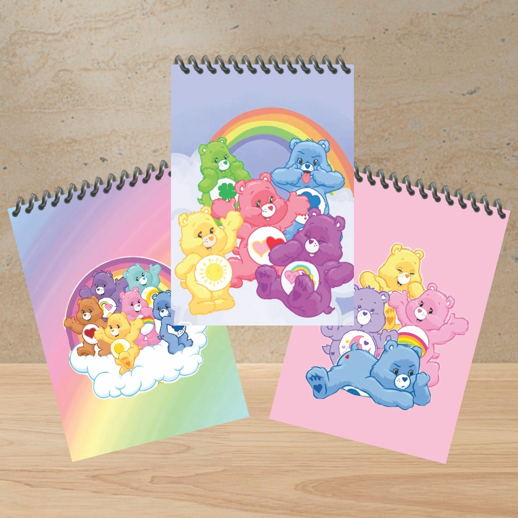 KIT com 30 Bloquinhos URSINHOS CARINHOSOS 7x10cm 25 Folhas Sem Pauta Lembrancinha de Aniversário