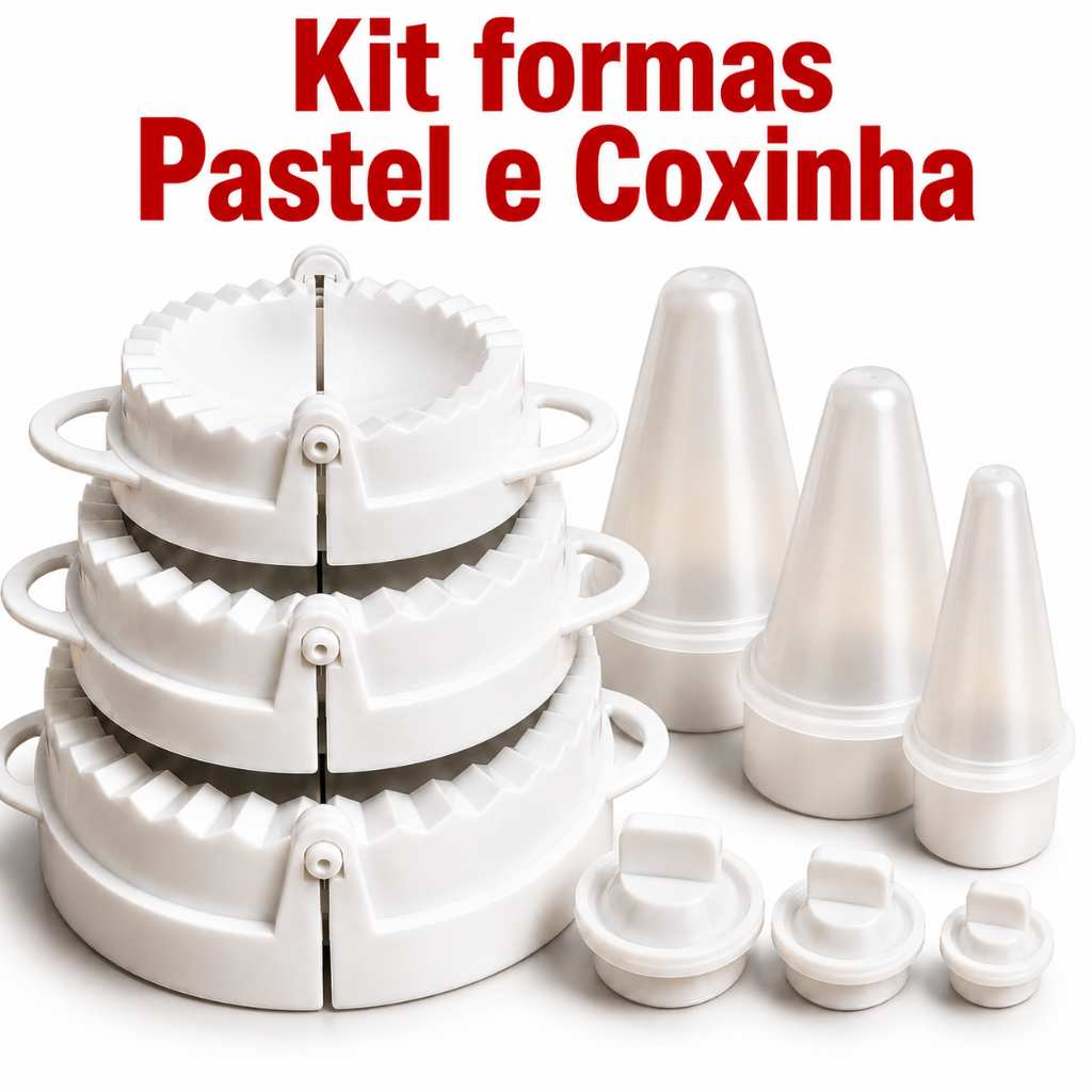 Kit 6 Formas Para Pastel E Coxinha Modelador de Salgados Molde…