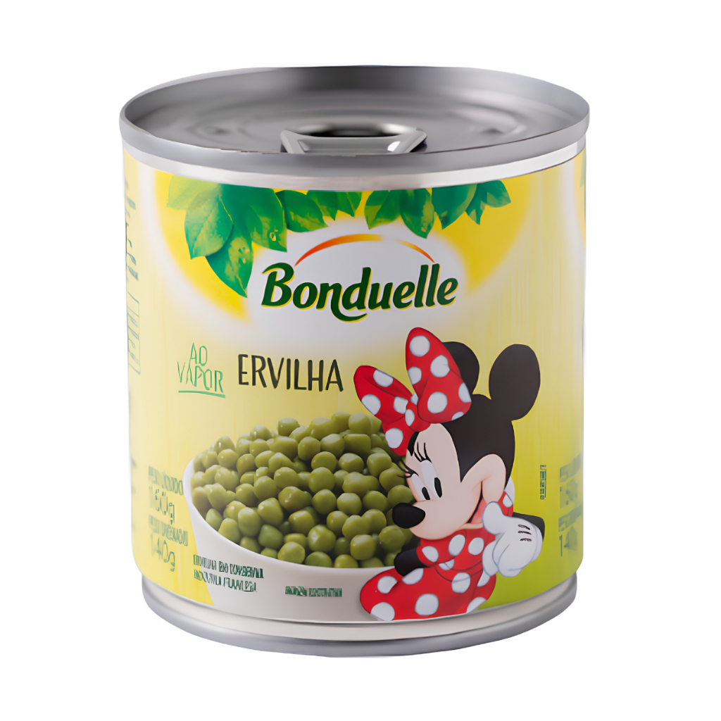 Ervilha Em Conserva Ao Vapor Disney Bonduelle França 160g