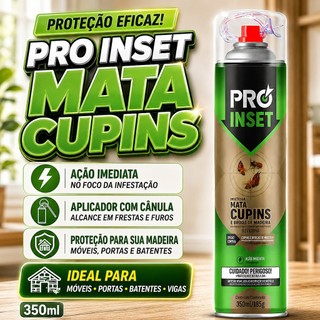 Mata Cupim Pro Inset 400ml Brocas Madeiras Rapido Facil Agulha Aplicadora Sem Cheiro Forte Proteçao