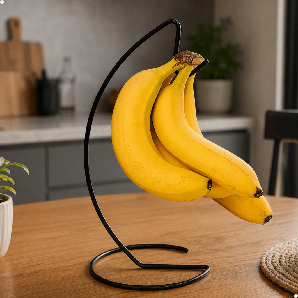 Suporte De Mesa Fruteira Gancho Para Pendurar Bananas Cozinha Multiuso