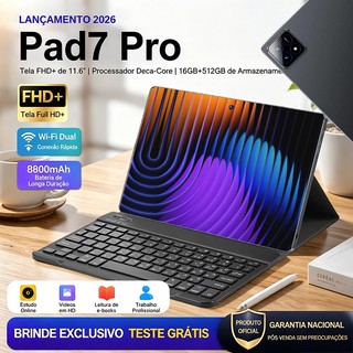 Tablet Pad7 Pro 16GB+512GB 11.6" 3.2K 144Hz Dual SIM Card 8800 mAh Android 15 WIFI 5G Tablets para jogos tablet Android
