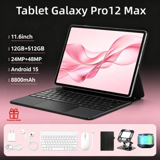 Tablet Pro12 Max 11,6 polegadas, 16 GB + 512 GB, 8.800 mAh Tablet para entretenimen