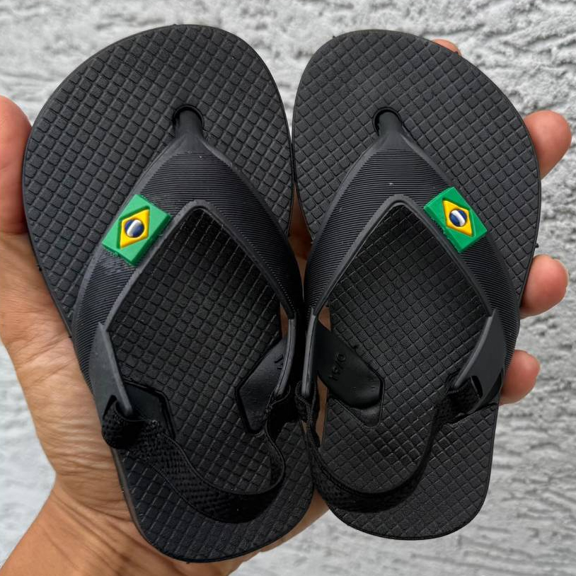 Chinelo Baby Masculino Com Elástico Feminino Confortável Resistente Antiderrapante Passeio Dia a Dia Escola19 ao 24