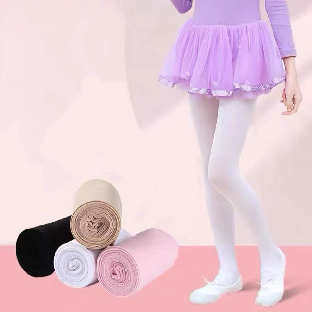 Meia Calça Infantil Fio 40 Branco/Preto/Rosa/Nude Dança Ballet Festa Super Macio E Elastico Para 1-12 anos NO.085