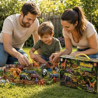 Brinquedos Animais Realistas Miniatura Safari Mundo Animal Zoológico Infantil Educativo Moderno