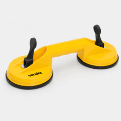 Ventosa Dupla 118mm para Vidros Espelhos Cerâmicas Capacidade 50kg Vonder