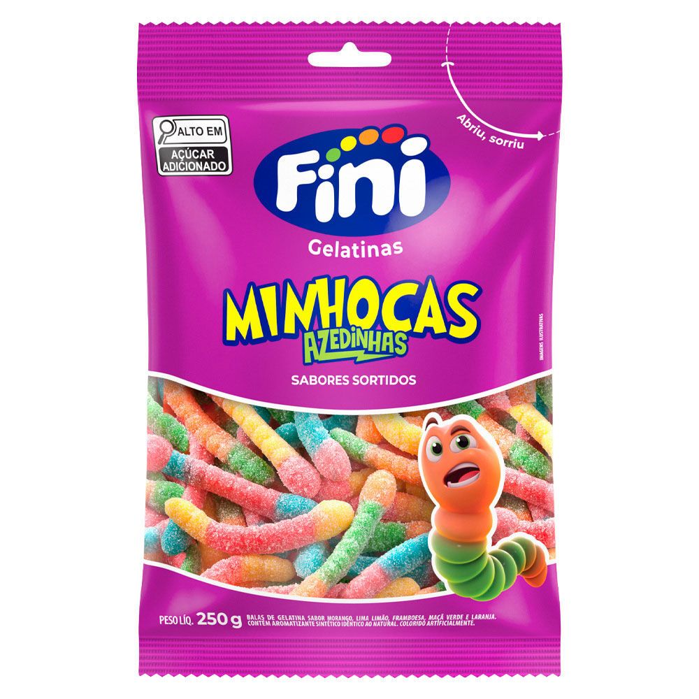 Fini Minhocas Cítricas Cb 250G