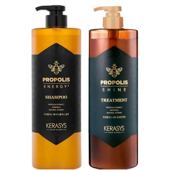 Kit Kerasys Propolis Energy + Shine 1 Litro Cada - 2 Unidades Shampoo + Tratamento