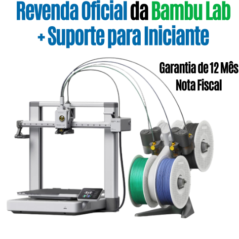 Impressora 3D Bambu Lab A1 Combo / A1 SEM AMS + Suporte para Iniciantes REVENDA OFICIAL | Central Print 3D