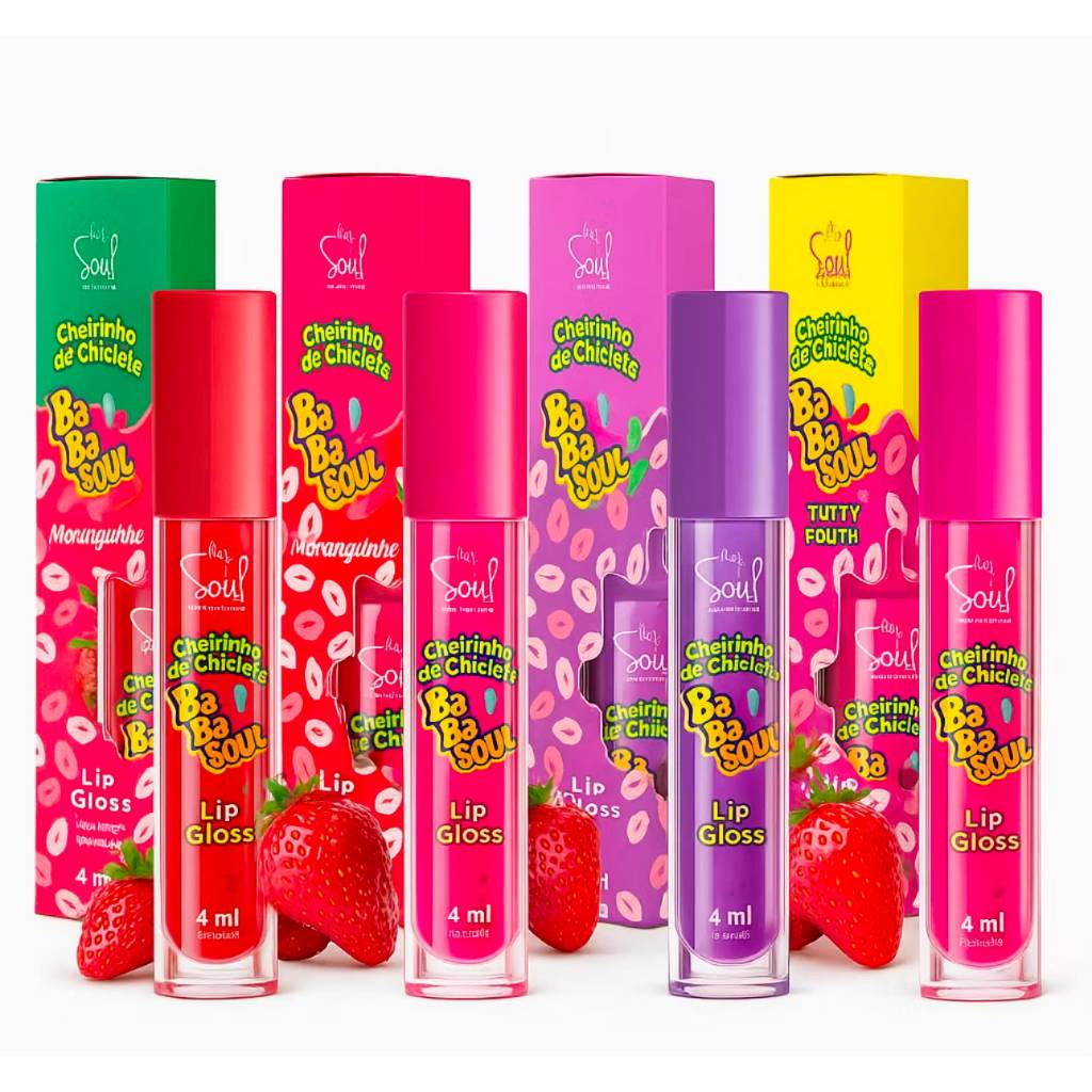 Lip Gloss Soul – Cheirinho de Chiclete | Brilho Intenso + Hidratação 💖 — imagem 2 de 2