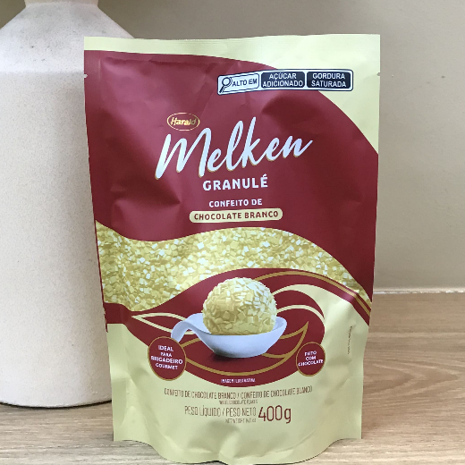 Granulé Chocolate Branco - Melken - 400g - 01 unidade - Harald