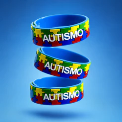 3 Pulseiras Ajustáveis P/ Autismo/autistas - Quebra Cabeça