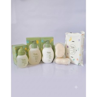Kit Mamãe e Bebê Shampoo Condicionador Colônia sabonete e Lenços Umedecidos