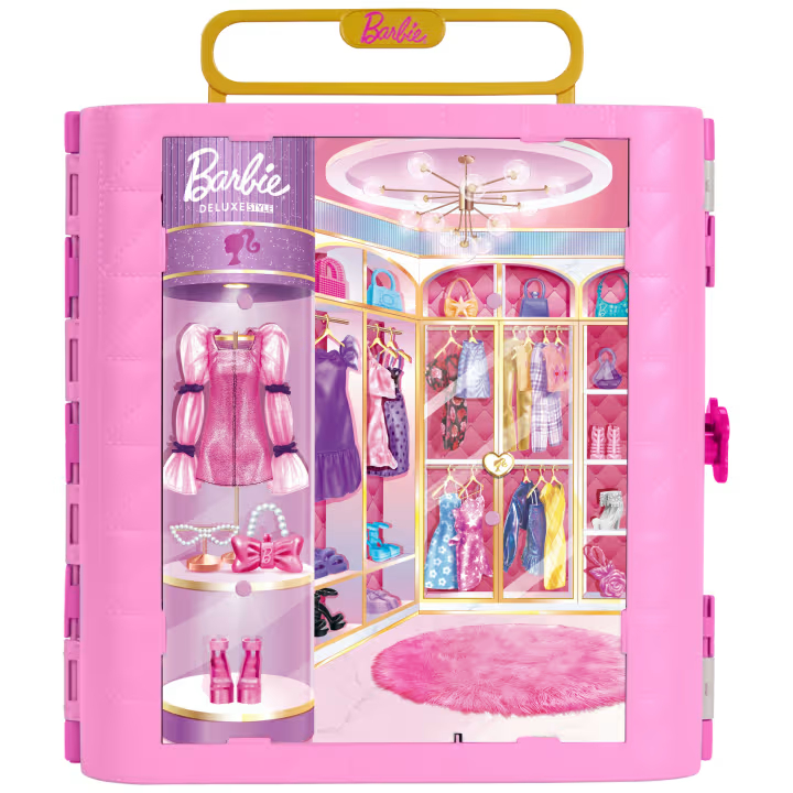 Closet Da Barbie Giratorio Com Roupas Penteadeira E Acessorios - Mattel JJP01