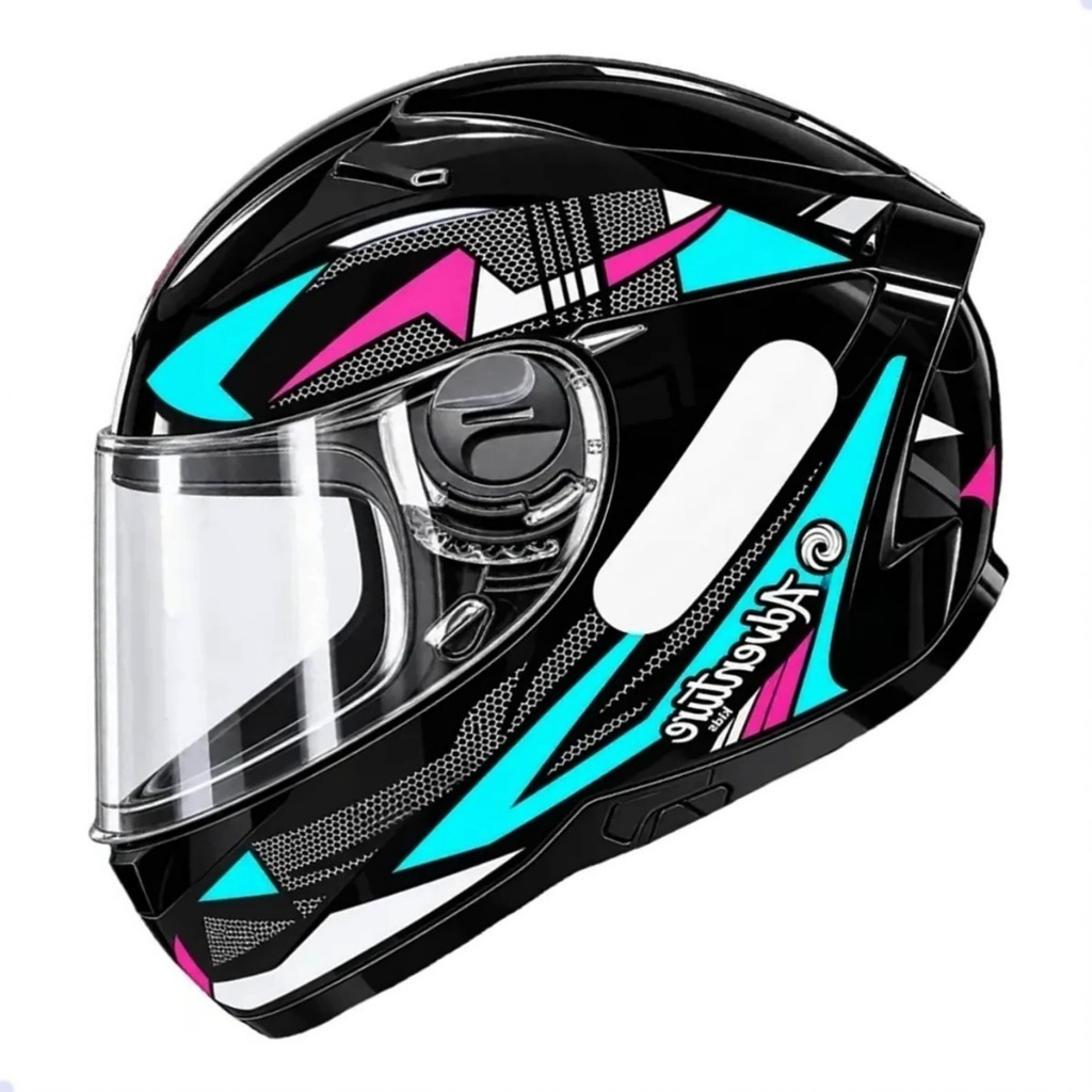 Capacete Infantil Crianças Ebf Kids Adventure Preto Tifany Tamanho 54