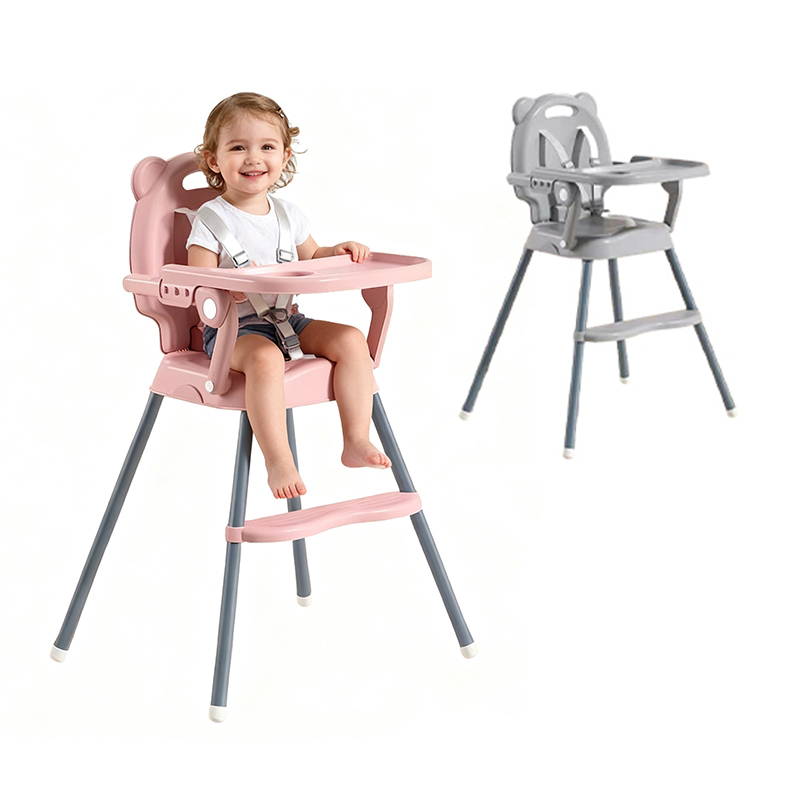 Cadeirinha de Alimentação Dobrável Com Mesa Ajustável em Altura Cadeira Alta Portátil para Bebês P19