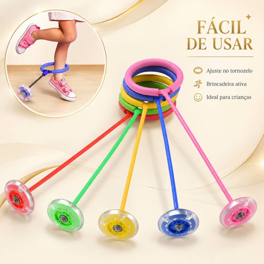 Pula Corda Giratório Com Led Gira Pula Corda LED Pisca/Pisca Brinquedo Infantil Pula Corda Exercício