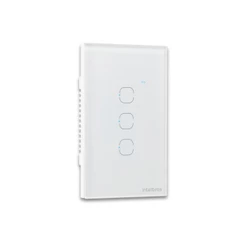 Interruptor Inteligente Wifi Smart Touch 3 Teclas EIW 1003 Branco Intelbras Compatível com Alexa