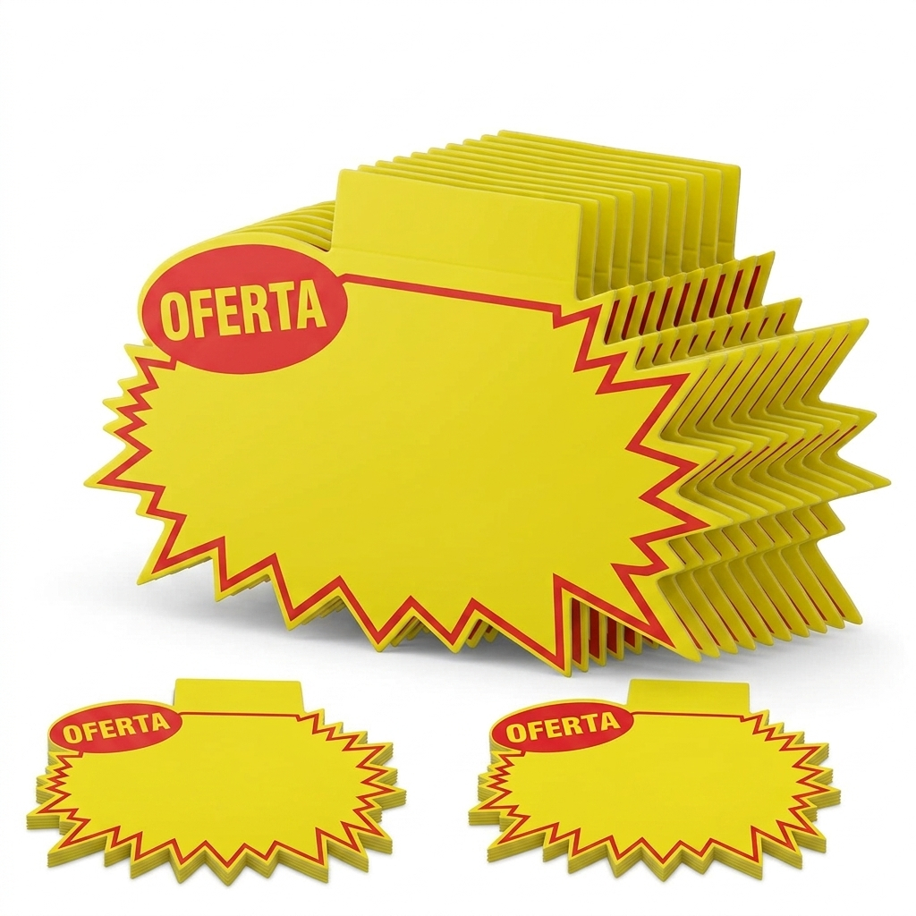 Placa De Oferta Médio Premium Kit 50 Unidades