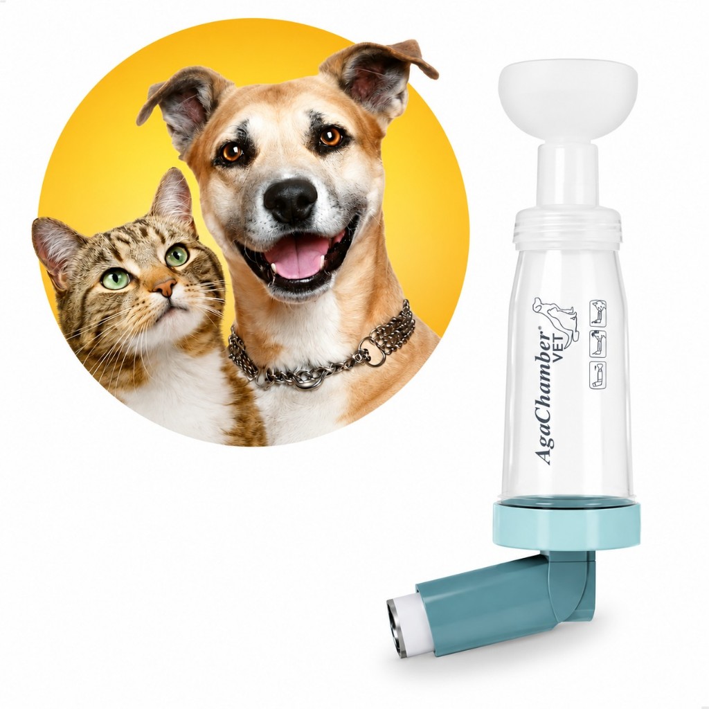 Espaçador Agachamber Vet Broncodilatador Animal Veterinário