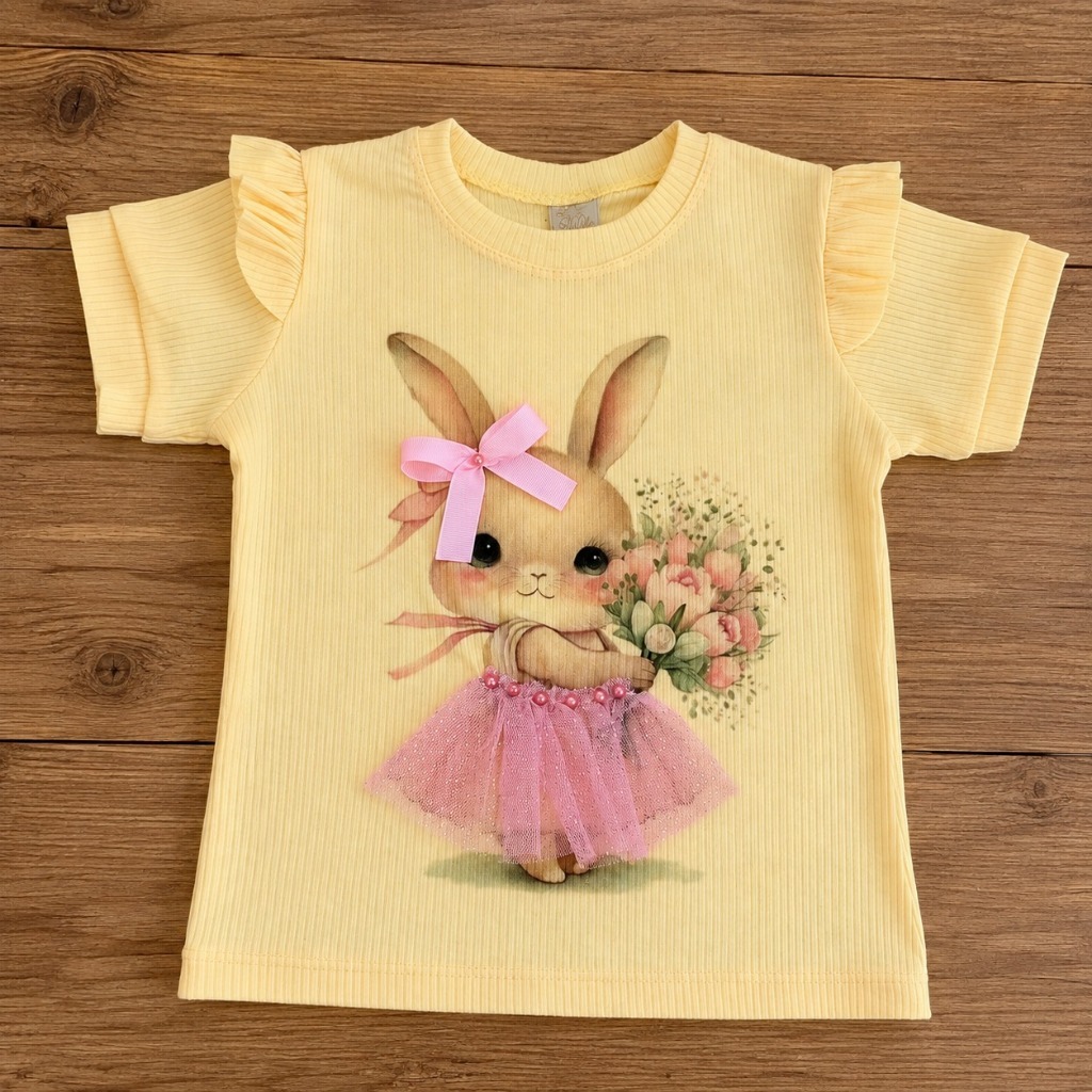 Blusa de bebe coelhinha VeraoREF1435