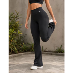 Calça Flare Fitness Feminina Altiê Blackout Zero Transparência Academia
