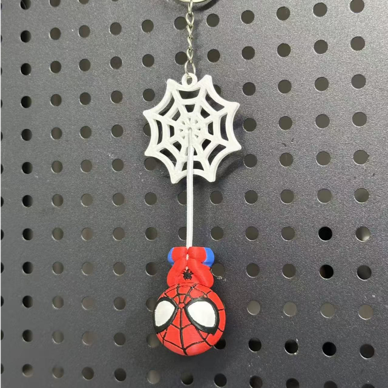 Chaveiro Homem-Aranha Chibi com Teia Móvel | Spider-Man, Venom e Gwen