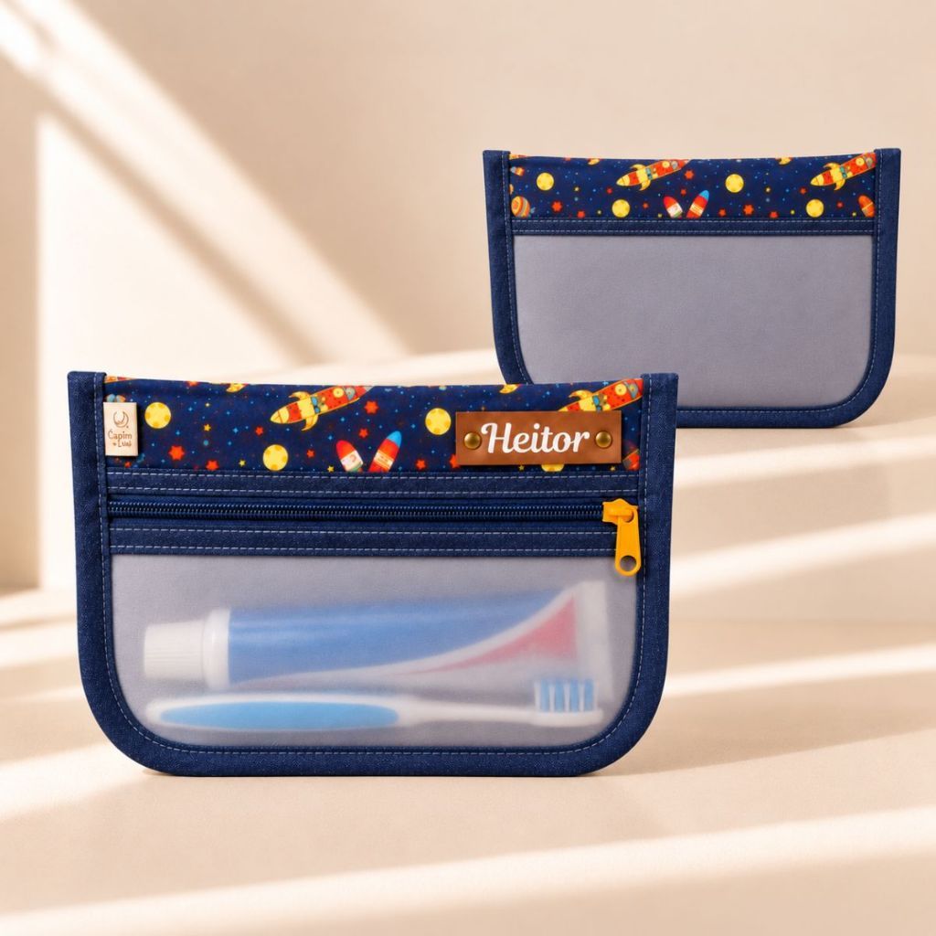 Porta escova de dente  - organizador- necessaire infantil