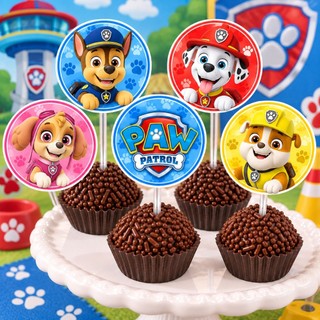 Topper de Docinhos -Tags Docinhos -Patrulha Canina