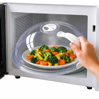 Tampa De Microondas Com Válvula Alça de Plástico Para Alimentos