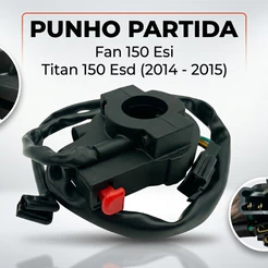 Punho De Partida Chave Punho Botão Interruptor Honda Cg Titan 150 Mix Esd Ex Flex 2009 2010 2011 2012