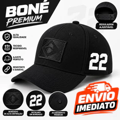 Boné Brasil 22 Bordado com Bandeira Brasileira Aba Curva Ajustável Unissex ENVIO - IMEDIATO
